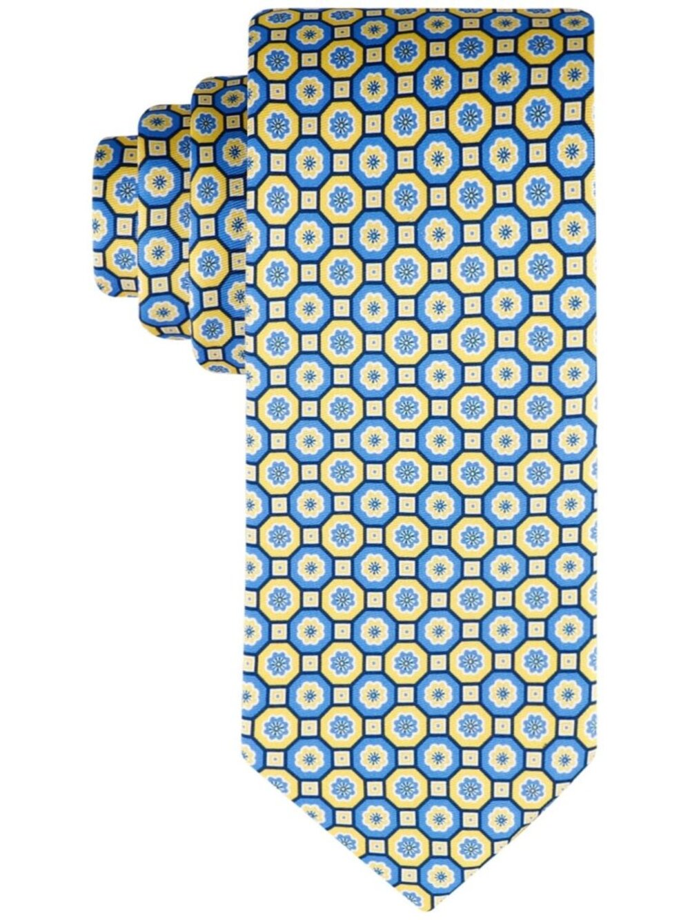 Tommy Hilfiger Men's Floral Medallion Tie Yellow